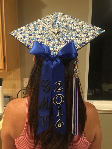 Blinged graduation cap | Graduation cap decoration, College graduation ...