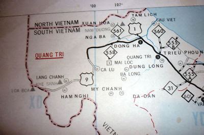 MAP - US MILITARY 1971 - CTZ 1 - Khe Sanh - Vietnam War | #141921910