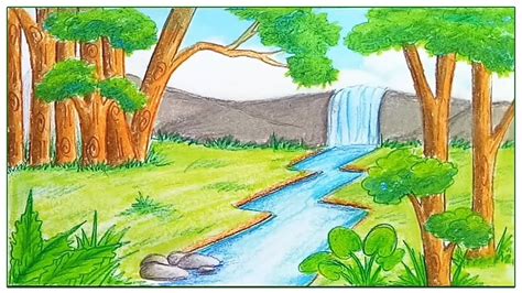 Comment dessiner des paysages de forêt tropicale étape par étape