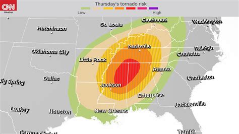 Large tornado reported in Alabama as South braces for more