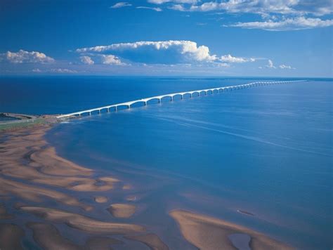 The eight-mile Confederation Bridge from Prince Edward Island - Photorator