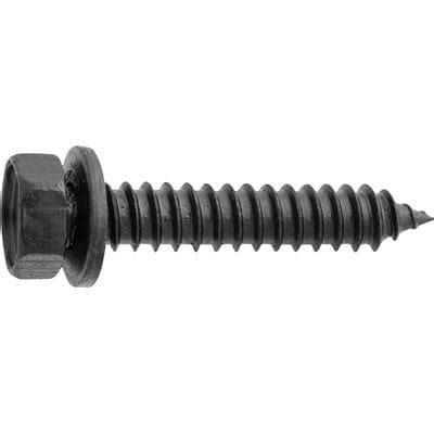 Tap Screw Loose 12 Washer Black 6.3mmx35-10Hex