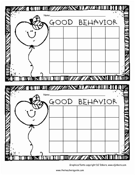 30 Classroom Behavior Chart Template | Example Document Template