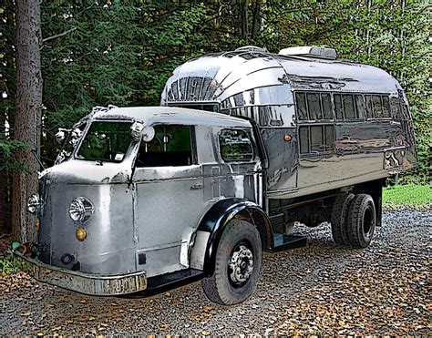 Vintage American LaFrance/Airstream Camper