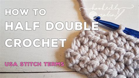 Half Double Crochet (HDC) Stitch in Rows | Beginners Tutorial - YouTube