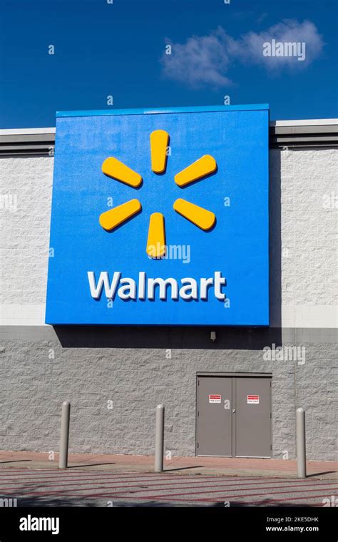 Walmart Superstore Gulf Shores Alabama Corporate Logo On The Exterior ...