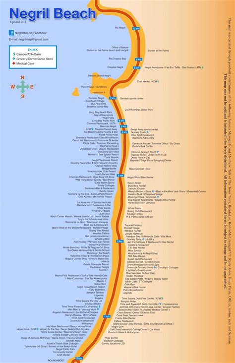 Map of negril jamaica resorts - Map of resorts negril jamaica ...