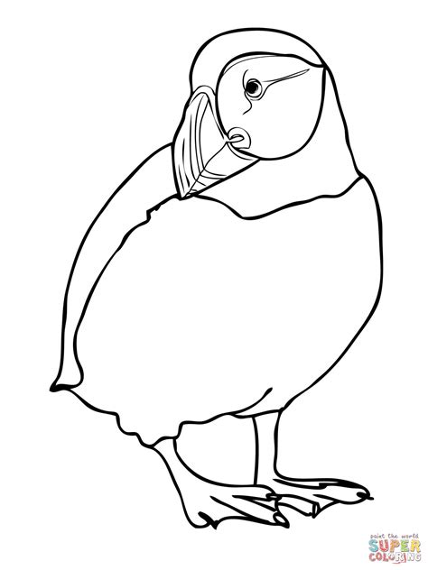 Puffin Coloring Page - Coloring Home