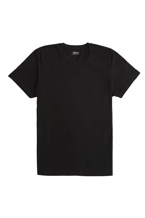 Plain Black T Shirt Front And Back