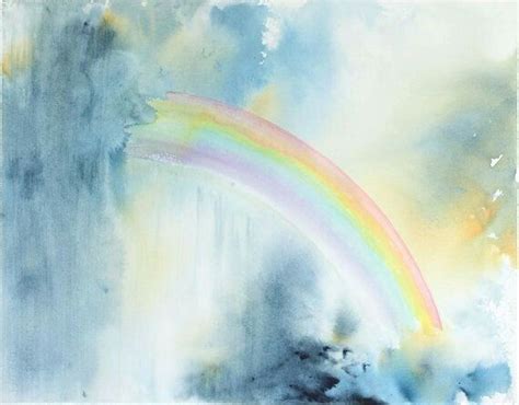 Watercolour Rainbow Painting