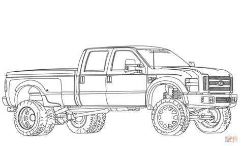 2012 Ford F350 Dually Lifted coloring page | Free Printable Coloring ...