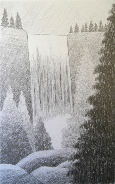 Landscape Pencil Art Drawing