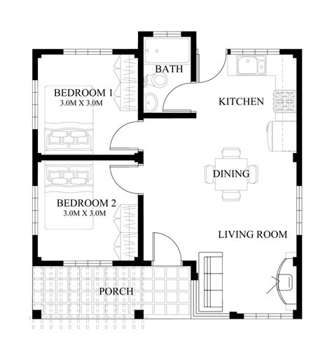 Small house design series : SHD-2014008 | Pinoy ePlans