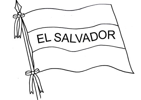 Bandera De El Salvador Para Colorear Profe Recursos | Images and Photos ...