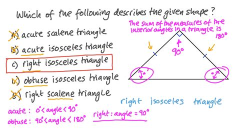 Question Video: Identifying Right Isosceles Triangles | Nagwa