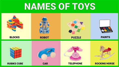 Names of Toys Flashcards for Children - YouTube