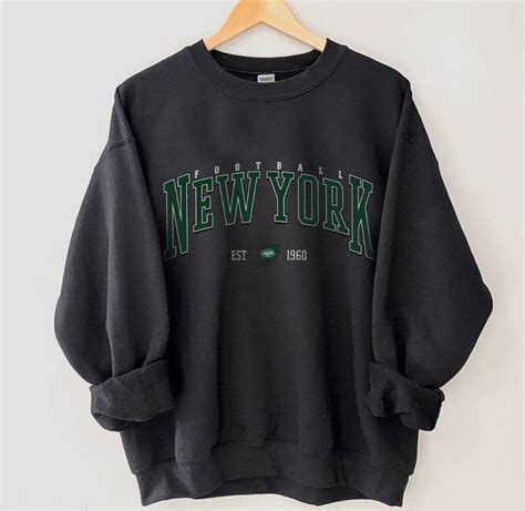 Retro NY Jets Football Crewneck, New York Football Sweatshirt, Football ...