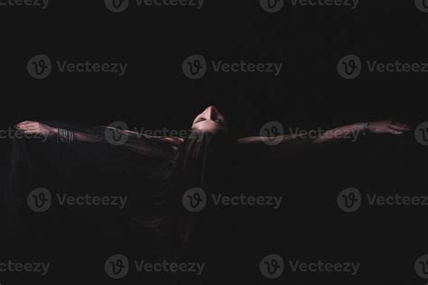 Flaying female portrait 22860490 Stock Photo at Vecteezy