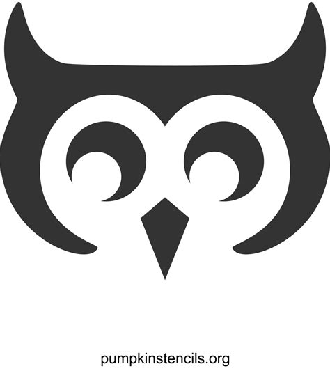 Owl Pumpkin Template