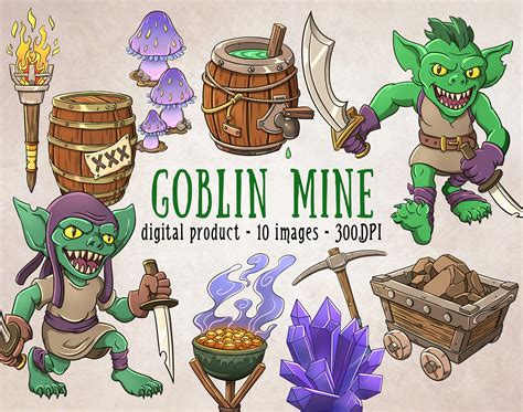 Monster Clipart, Goblin Clipart, RPG Adventure Clipart, Fantasy ...