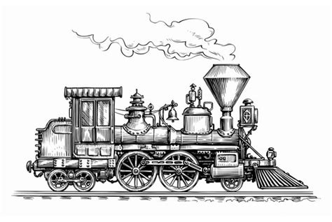 Steam Train Outline