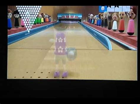 Wii Sports Resort 100 Pin Bowling Perfect 3000 Game - YouTube