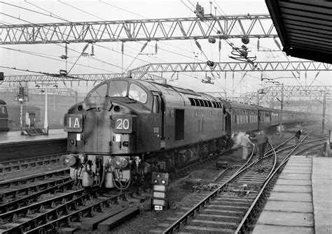 Vintage locomotive approaching Crewe