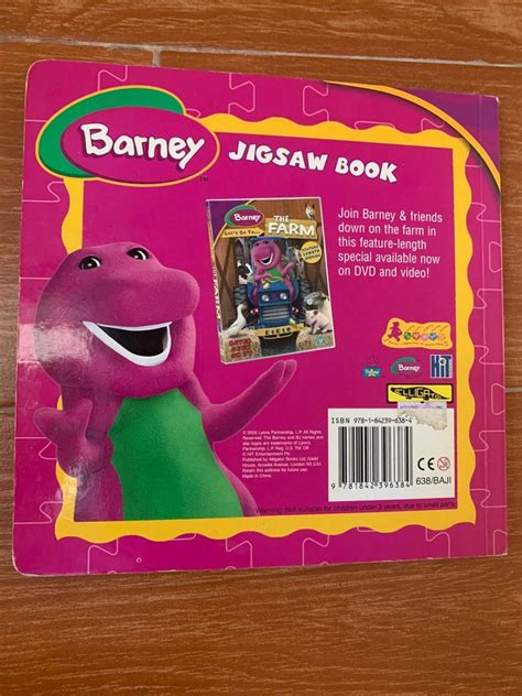 Barney puzzle book on Carousell