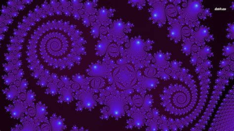 Purple fractal spirals HD wallpaper | Fractals, Widescreen wallpaper ...