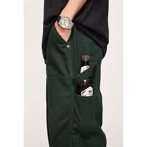 Fall Multi-Pocket Denim Dark Green Cargo Pants - vanci.co