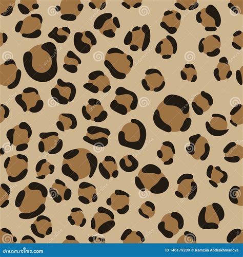 Leopard Seamless Pattern. Sketch Drawing. Fashion Design. Textile ...