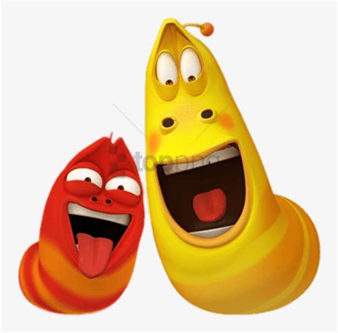 Download Larva Red And Yellow Funny Faces Png - Larva Yellow And Red ...