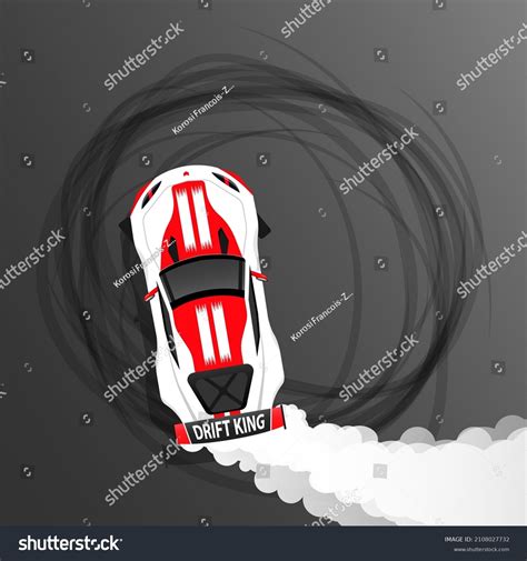 Racing Car Top View Drifting Car Stock Vector (Royalty Free) 2108027732 ...