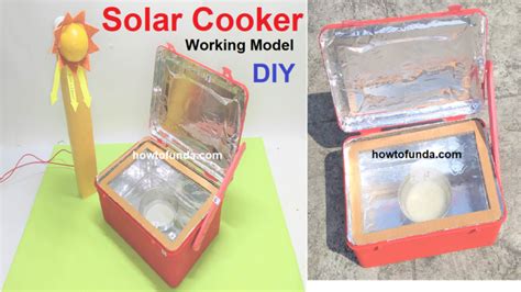 solar cooker working model science project - DIY School Project Working ...