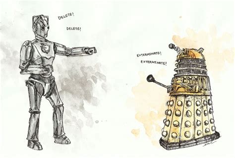 cyberman vs dalek | Dalek, Cyberman, Whovian