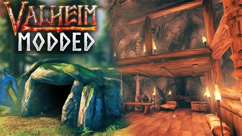 BUILDING IN A TROLL CAVE! Modded Valheim EP1 - YouTube