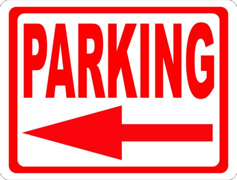 Parking Sign with Directional Arrow. – Signs by SalaGraphics