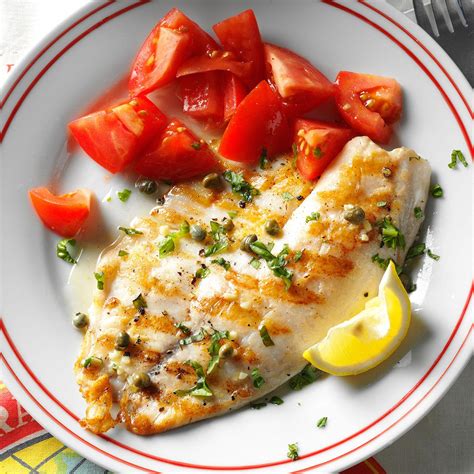 Grilled Tilapia Piccata Recipe | Taste of Home