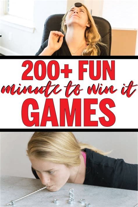 Minute To Win It Games For Adults