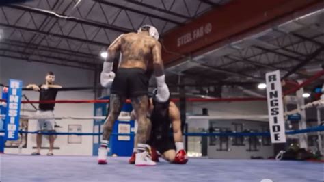 GERVONTA DAVIS KNOCKS OUT SPARRING PARTNER TRAINING FOR HECTOR GARCIA ...