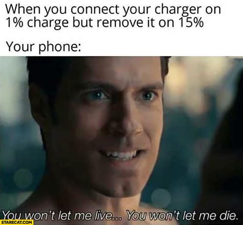 When you connect your charger on 1% percent charge but remove it on 15% ...