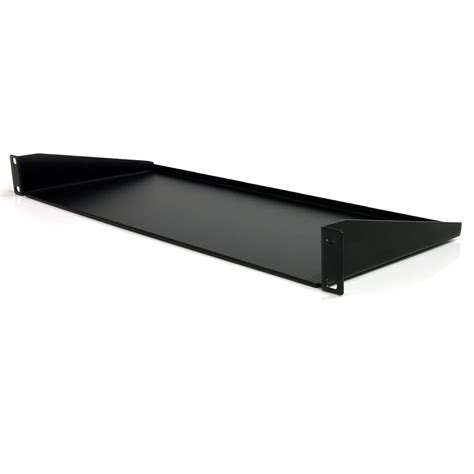 StarTech.com Black Standard Universal Server Rack Cabinet Shelf ...