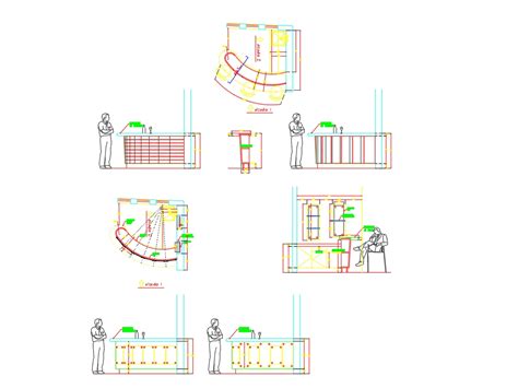 Bar counter in AutoCAD | Download CAD free (153.32 KB) | Bibliocad