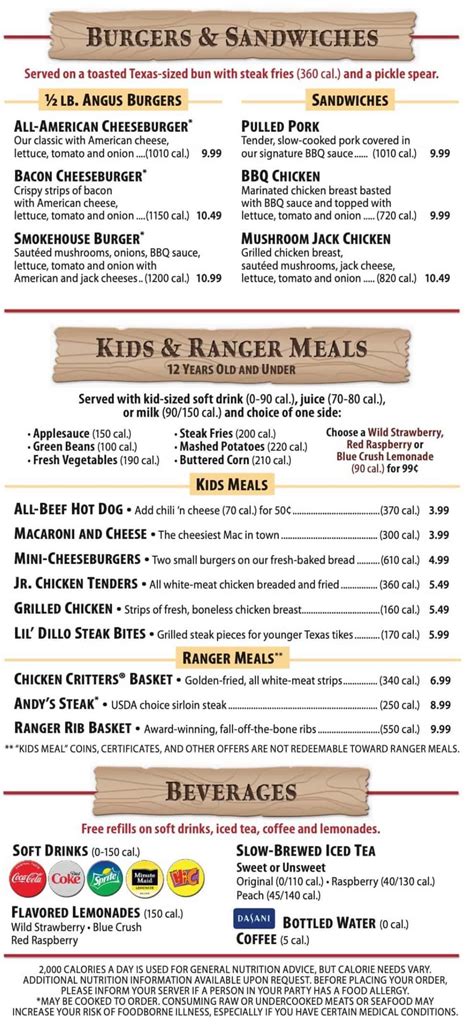 Texas Roadhouse Portage, IN Menu (Updated: September 2022)