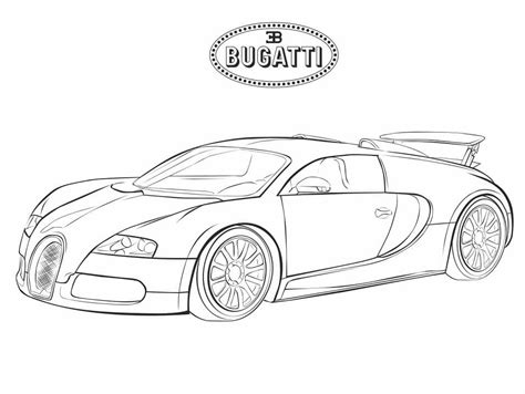 Bugatti 6 Coloring Page - Free Printable Coloring Pages for Kids