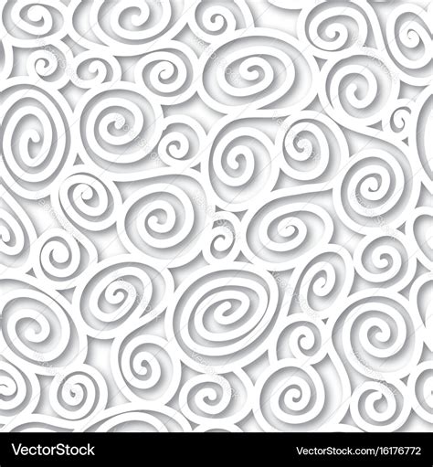 Abstract white background swirl line seamless Vector Image