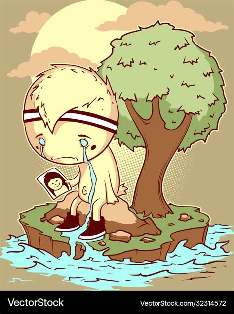 Cry me a river Royalty Free Vector Image - VectorStock