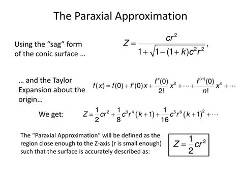 PPT - Lenses in the Paraxial Limit PowerPoint Presentation, free ...