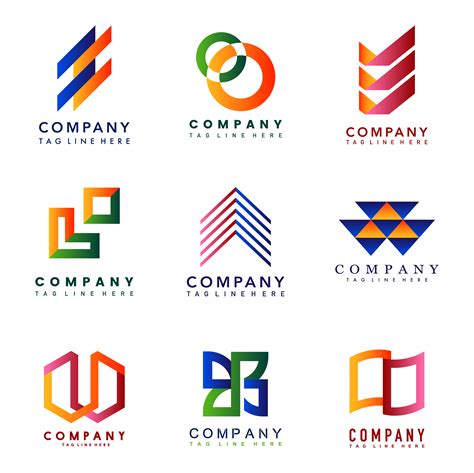 Set of company logo design ideas vector - Download Free Vectors ...