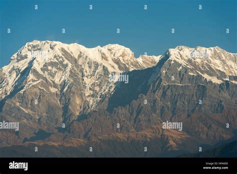 Annapurna Mountain Range view after sunrise from Sarangkot view point ...